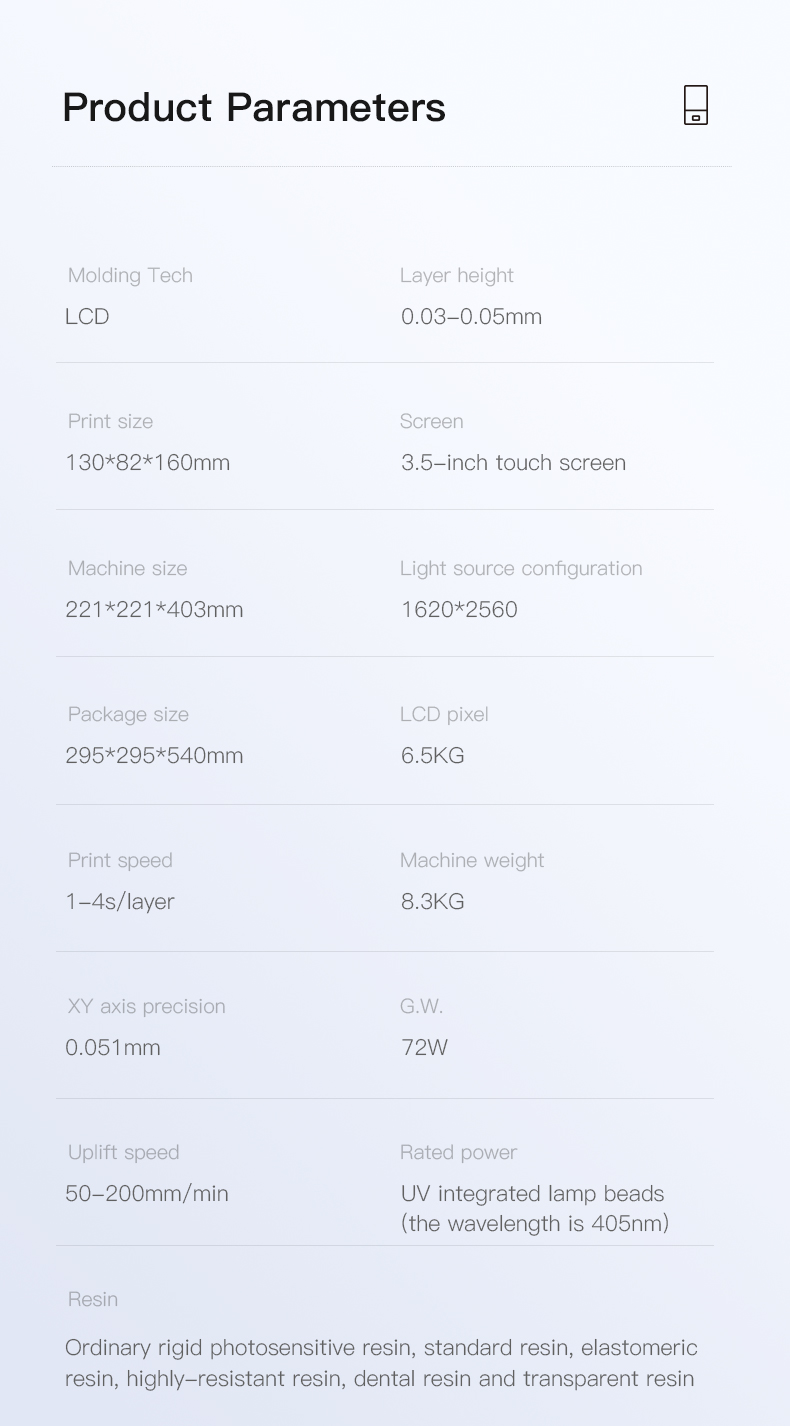 Creality LD-002H Mono LCD Resin 3D Printer